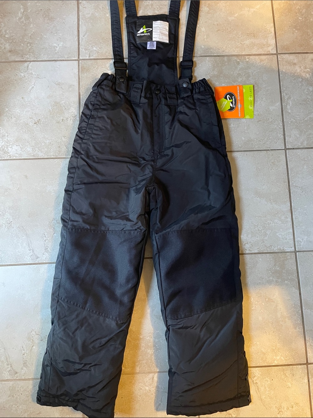 NEW - Athletech Snowpants with removable bib with Adjustable Straps size 10/12